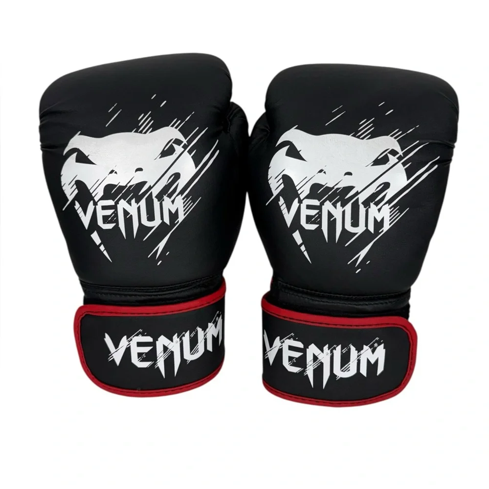 Venum Kids Contender Training Boxing Gloves 8 Oz Black Red